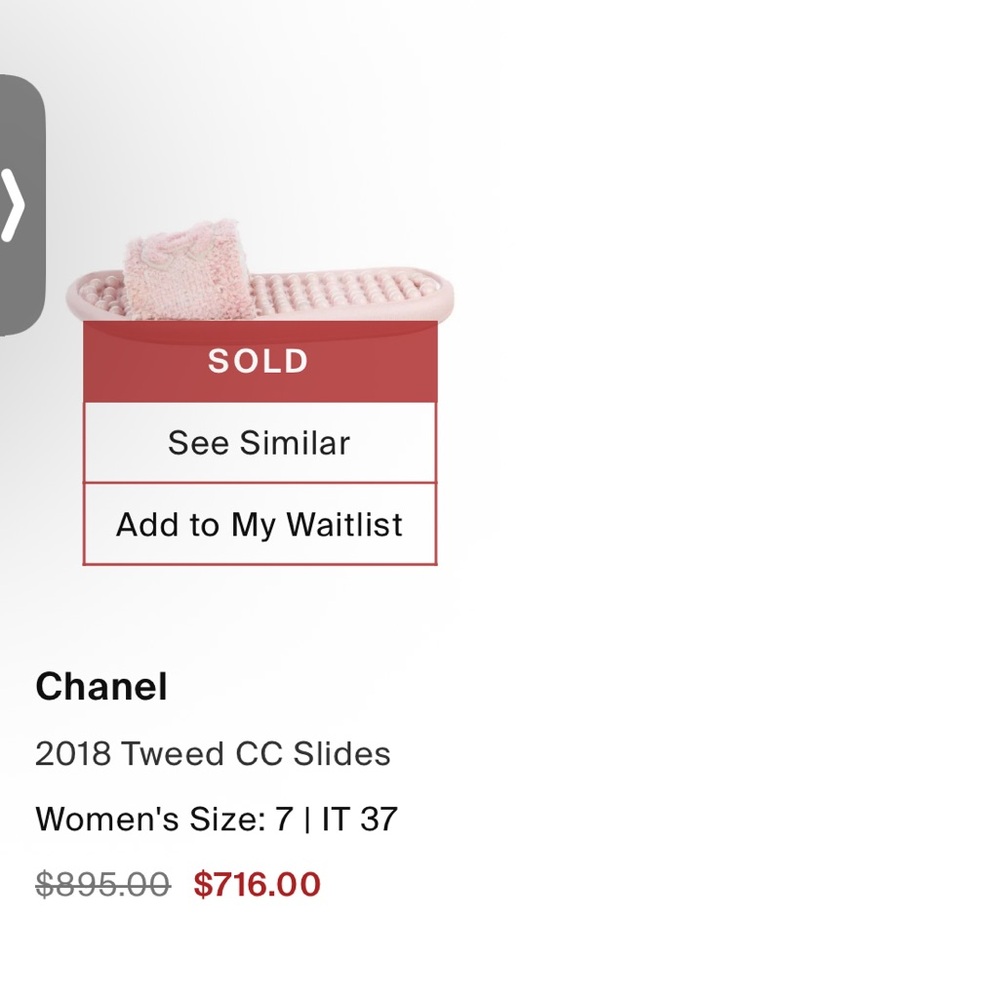 Chanel Pink Tweed CC Pool Beach Slides Sandals - Picture 10 of 11